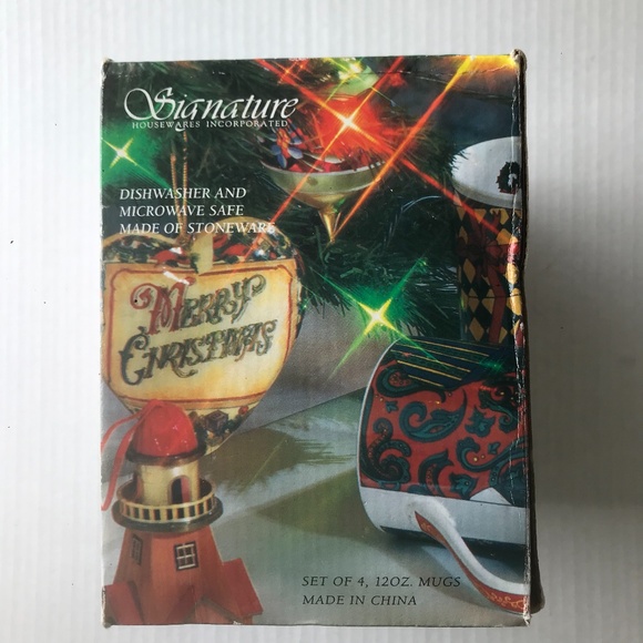 Set Of 4 Vintage Christmas Classics Mugs 1995 12Oz. Limited Edition - Picture 11 of 12